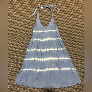 Halter blue tie dye dress American eagle size extra extra small